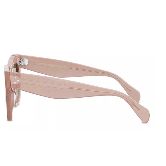 CELINE Bold 3 Dots Cat Eye Sunglasses, 50mm*Pink Sparkle*NEW in Box, Case, Cloth - Picture 2 of 6